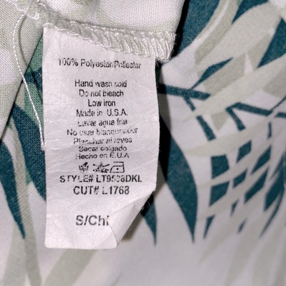 Karlie tropical lace up tunic top size small - Picture 5 of 6